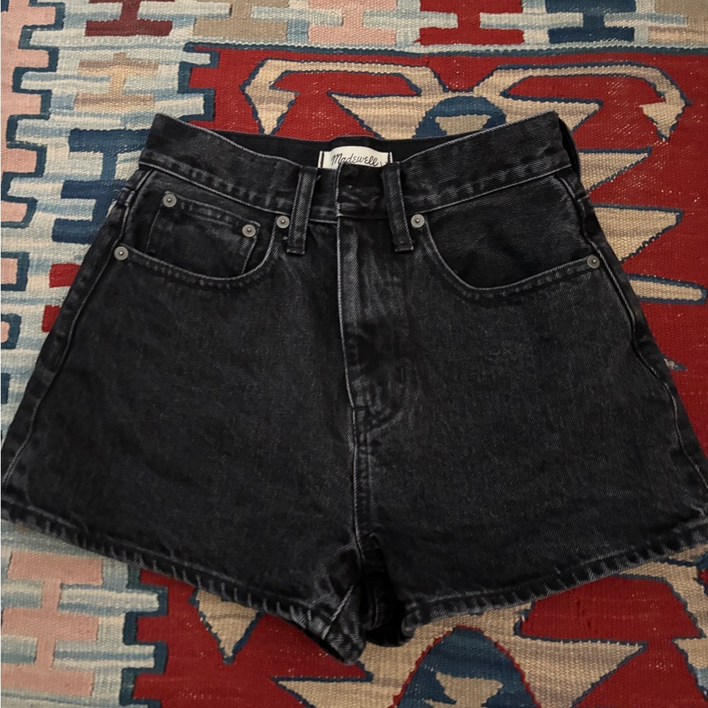 Madewell Women's Momjean short short black 23